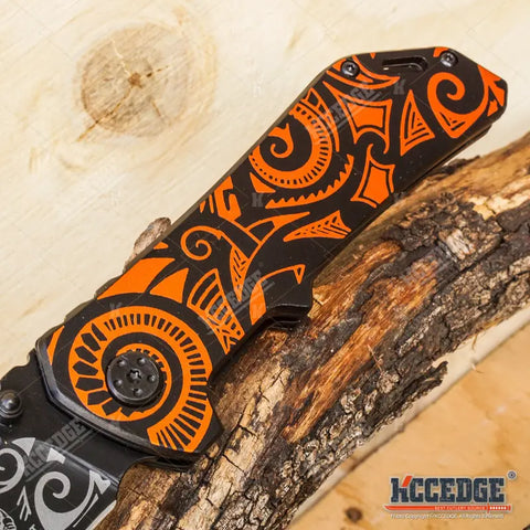 8.25" Cleaver Outdoor Folding Pocket Knife for Men Women – Razor Sharp Stainless Steel Blade, Compact & Durable Gear Tools for Camping, Hiking, Survival, Tactical and Everyday Carry (EDC)