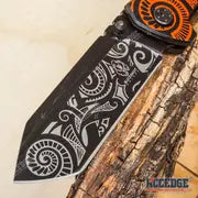 8.25" Cleaver Outdoor Folding Pocket Knife for Men Women – Razor Sharp Stainless Steel Blade, Compact & Durable Gear Tools for Camping, Hiking, Survival, Tactical and Everyday Carry (EDC)