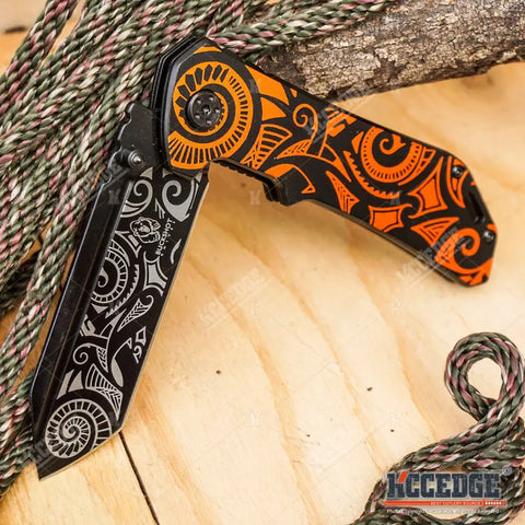 8.25" Cleaver Outdoor Folding Pocket Knife for Men Women – Razor Sharp Stainless Steel Blade, Compact & Durable Gear Tools for Camping, Hiking, Survival, Tactical and Everyday Carry (EDC)