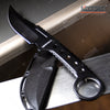 Image of 8.25" FULL TANG TACTICAL FIXED BLADE KNIFE  w/ KYDEX SHEATH TRAILING POINT BLADE