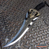 Image of 19" Tactical Camping Hunting Sword Dragon Skull Dagger Razor Sharp w/ Sheath