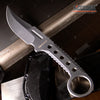 Image of 8.25" FULL TANG TACTICAL FIXED BLADE KNIFE  w/ KYDEX SHEATH TRAILING POINT BLADE
