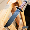 Image of WARTECH 12" MILITARY USMC Tactical Hunting Survival Fixed Blade Hunting Knife w/ Comfortable Grip