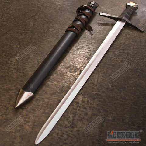 2 STYLE 23" King Arthur Excalibur Crusader Medieval Sword Scabbard Historical Fantasy Dagger