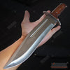 Image of 16" Saw Back Fixed Blade Knife Bowie Hunting Survival Wood w/ Sheath