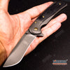 Image of 8" Classic Camping Survival Rescue Knife Assisted Open Stainless Steel Pocket Folding Knife
