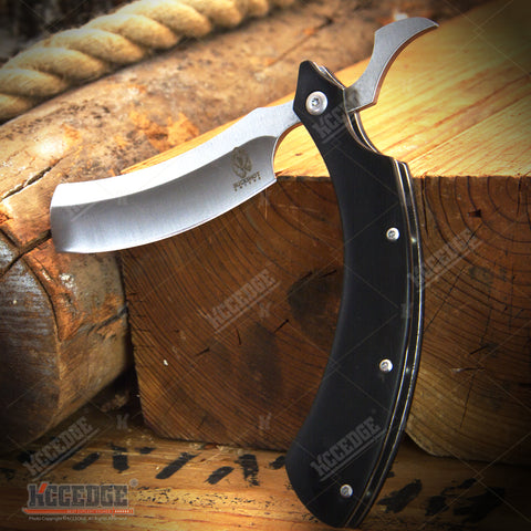 10" BUCKSHOT RAZOR BLADE Stainless Steel Blade Pocket Folding Knife