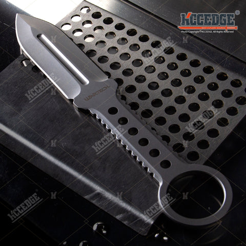 8.25" FULL TANG TACTICAL FIXED BLADE KNIFE  w/ KYDEX SHEATH SPEAR POINT BLADE