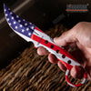 Image of 8.25" FULL TANG TACTICAL FIXED BLADE KNIFE  w/ KYDEX SHEATH TRAILING POINT BLADE
