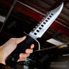 Image of 17" Stainless Steel Bowie Razor Blade Hunting Tactical Knife with Sheath