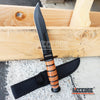 Image of WARTECH 12" MILITARY USMC Tactical Hunting Survival Fixed Blade Hunting Knife w/ Comfortable Grip