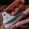 Image of 4.75" TACTICAL FIXED BLADE KNIFE FULL TANG CAMPING KNIFE OUTDOOR AXE w/ WOOD HANDLE