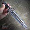 Image of 12.5" DRAGON FANTASY CLAW Collectors Hunting Knife Gift Twin FIXED BLADE Dagger Sword with Sheath