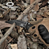 Image of 8" Tactical Knife Black Oxide 440 Stainless Steel Blade Using a Modified Lock Back And Safety Lock Design Hunting Knife Camping Gear