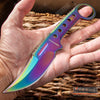 Image of 8.25" FULL TANG TACTICAL FIXED BLADE KNIFE  w/ KYDEX SHEATH TRAILING POINT BLADE