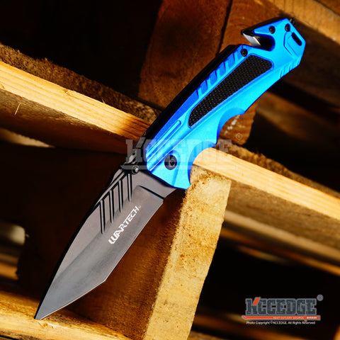 6PC COMBO KNIFE SET 8.125" TANTO Tactical Knife Survival Pocket Folding Outdoor