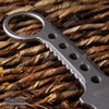Image of 8.25" FULL TANG TACTICAL FIXED BLADE KNIFE  w/ KYDEX SHEATH TRAILING POINT BLADE