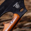 Image of 4.75" TACTICAL FIXED BLADE KNIFE FULL TANG CAMPING KNIFE OUTDOOR AXE w/ WOOD HANDLE