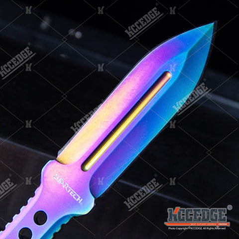 8.25" FULL TANG TACTICAL FIXED BLADE KNIFE  w/ KYDEX SHEATH SPEAR POINT BLADE