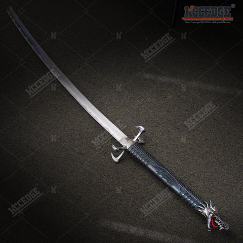 42" Black Gold Dragon SAMURAI NINJA Bushido KATANA Japanese Sword Carbon Steel Blade
