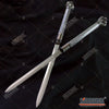 Image of 29.75" Double Blade Steel Fantasy Dragon Dagger with Crystal Ball Claw