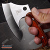 Image of 4.75" TACTICAL FIXED BLADE KNIFE FULL TANG CAMPING KNIFE OUTDOOR AXE w/ WOOD HANDLE