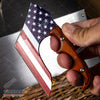 Image of 4.75" TACTICAL FIXED BLADE KNIFE FULL TANG CAMPING KNIFE w/ WOOD HANDLE