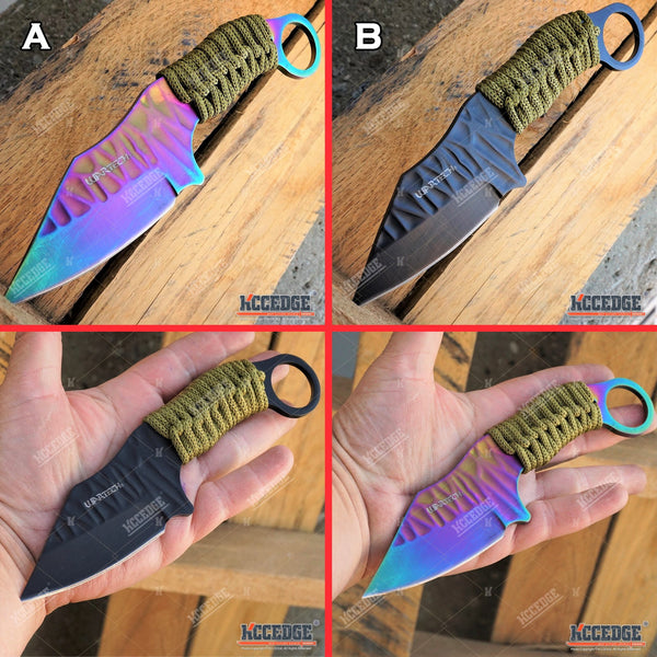 BUCKSHOT KNIVES 7.5" FIXED BLADE TACTICAL HUNTING FISHING SURVIVAL Kni KCCEDGE