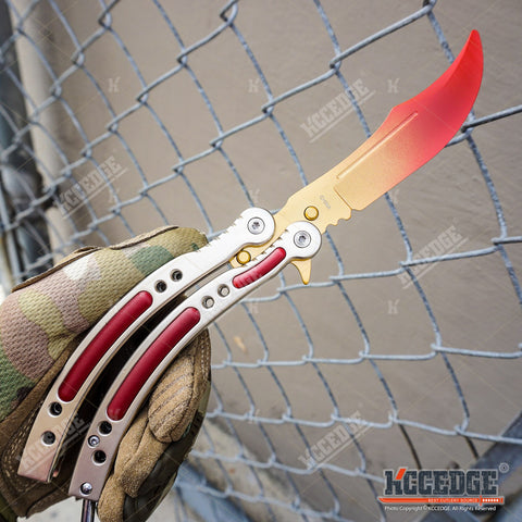 COUNTER STRIKE CSGO Practice Balisong Butterfly Trainer - Non Sharp Version