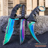 Image of 3PC COMBO CSGO Tactical Fixed Blade Knife Set - Hawkbill, Huntsman, Combat Knife