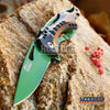 Image of MTECH 8" 3.5MM SURVIVAL TACTICAL TI COATED Camping Pocket Knife w/Bottle Opener