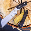 Image of 2PC Cleaver Combo 8.75" FIXED CLEAVER + 8" SHAVER STYLE Cleaver Pocket Knife