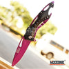 Image of MTECH 8" 3.5MM SURVIVAL TACTICAL TI COATED Camping Pocket Knife w/Bottle Opener