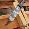 Image of 3 Colors 13.5" WARTECH RAMBO KNIFE Tactical Combat Bowie Fixed Blade w/ Backside Serrated TANTO BLADE + Sheath