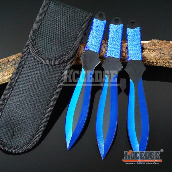 3PC 6.5 Ninja Kunai Biohazard Tactical Technicolor Throwing Knife Set –  KCCEDGE