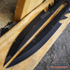 Image of 25" Black FLAMING DEMON Double Edge Ninja FANTASY Short Sword