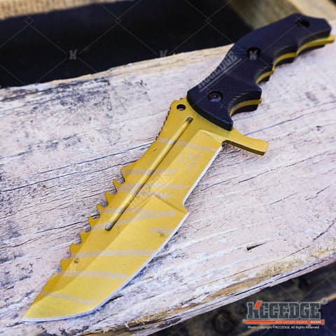 3PC COMBO CSGO Tactical Fixed Blade Knife Set - Hawkbill, Huntsman, Combat Knife