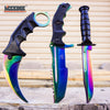 Image of 3PC COMBO CSGO Tactical Fixed Blade Knife Set - Hawkbill, Huntsman, Combat Knife