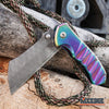 Image of Little Cleaver Damascus Combo 3PC FIXED CLEAVER + Folding CLEAVER + Mini CLEAVER