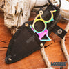 Image of 6" Full Tang Fixed Blade Tactical Knife Shark Design Paracord Wrapped Handle