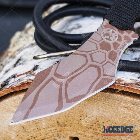 10.25" SURVIVAL Wartech Fixed Blade CLEAVER with Sheath