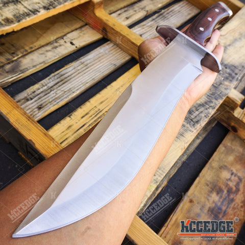 16" Outdoor Survival Hunting Zombie Sword Machete Hatchet Camp Gear Ninja Knife