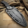 Image of TAKUMITAK 9.5" Fixed Blade Knife D2 5mm Drop Point Blade G10 & Kydex Sheath Tactical Knife