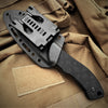 Image of TAKUMITAK 9.5" Fixed Blade Knife D2 5mm Drop Point Blade G10 & Kydex Sheath Tactical Knife