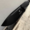 Image of TAKUMITAK 9.5" Fixed Blade Knife D2 5mm Drop Point Blade G10 & Kydex Sheath Tactical Knife