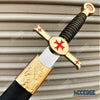 Image of 15" Medieval Dagger Knight's Templar Crusaders Renaissance Costume Knife Metal