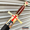 Image of 15" Medieval Dagger Knight's Templar Crusaders Renaissance Costume Knife Metal