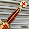 Image of 15" Medieval Dagger Knight's Templar Crusaders Renaissance Costume Knife Metal
