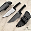 Image of TAKUMITAK 11" Fixed Blade Knife Full Tang D2 Blade 4.88mm Straight Back Blade G10 Handle Kydex Sheath Tactical Knife