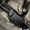 Image of TAKUMITAK 11" Fixed Blade Knife Full Tang D2 Blade 4.88mm Straight Back Blade G10 Handle Kydex Sheath Tactical Knife